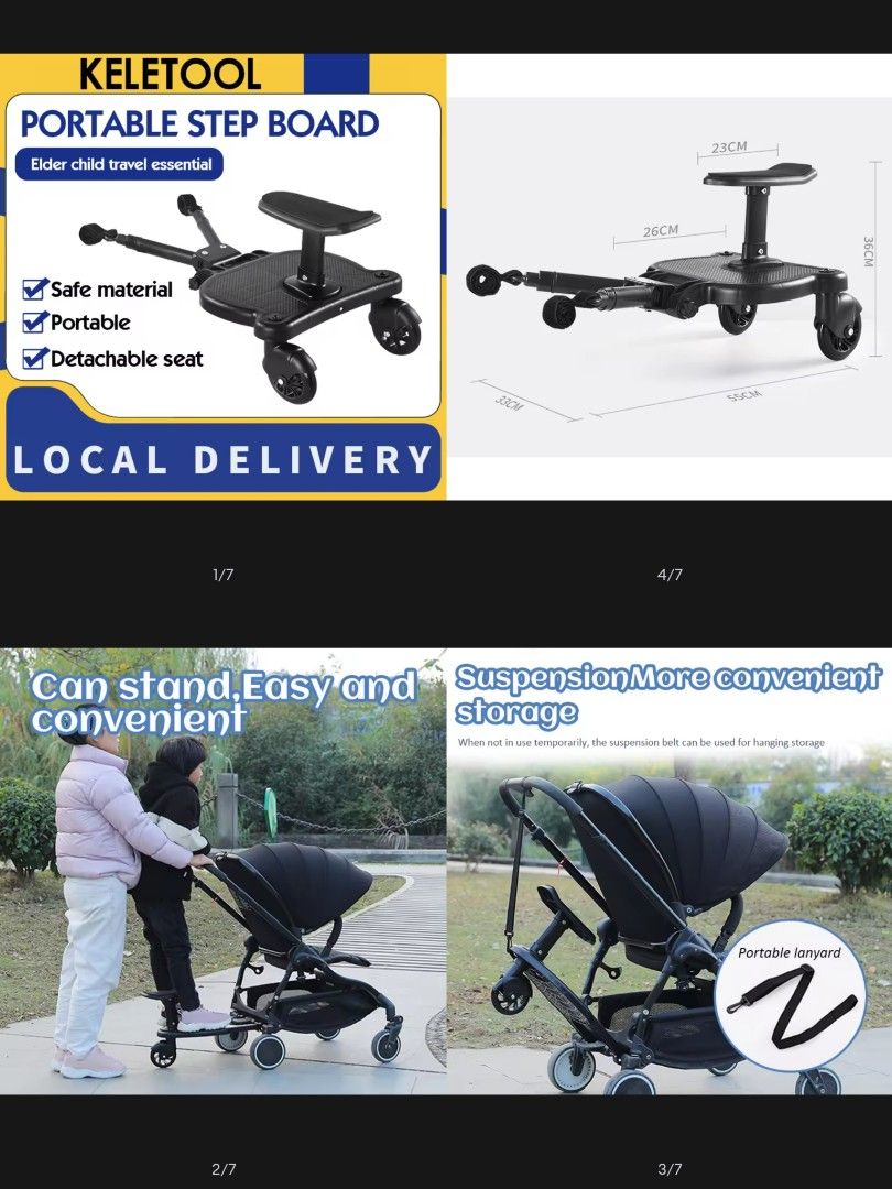 Step for stroller outlet