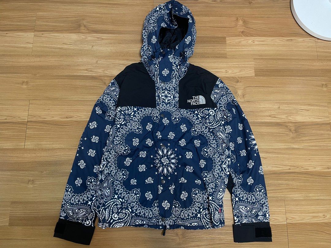 Supreme x north face clearance blue bandana jacket