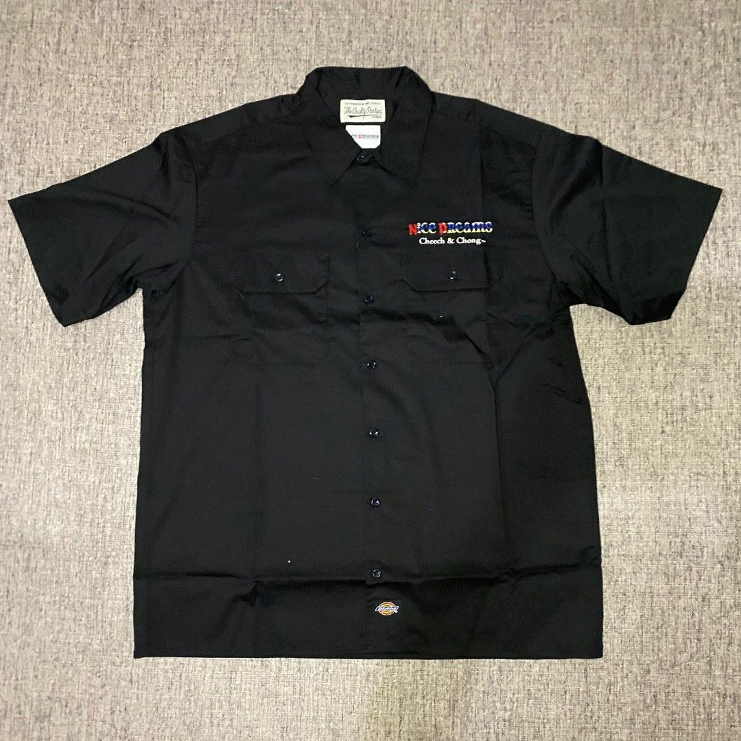 WACKO MARIA/WORK SHIRT BLUE (Dickies)（WACKO MARIA