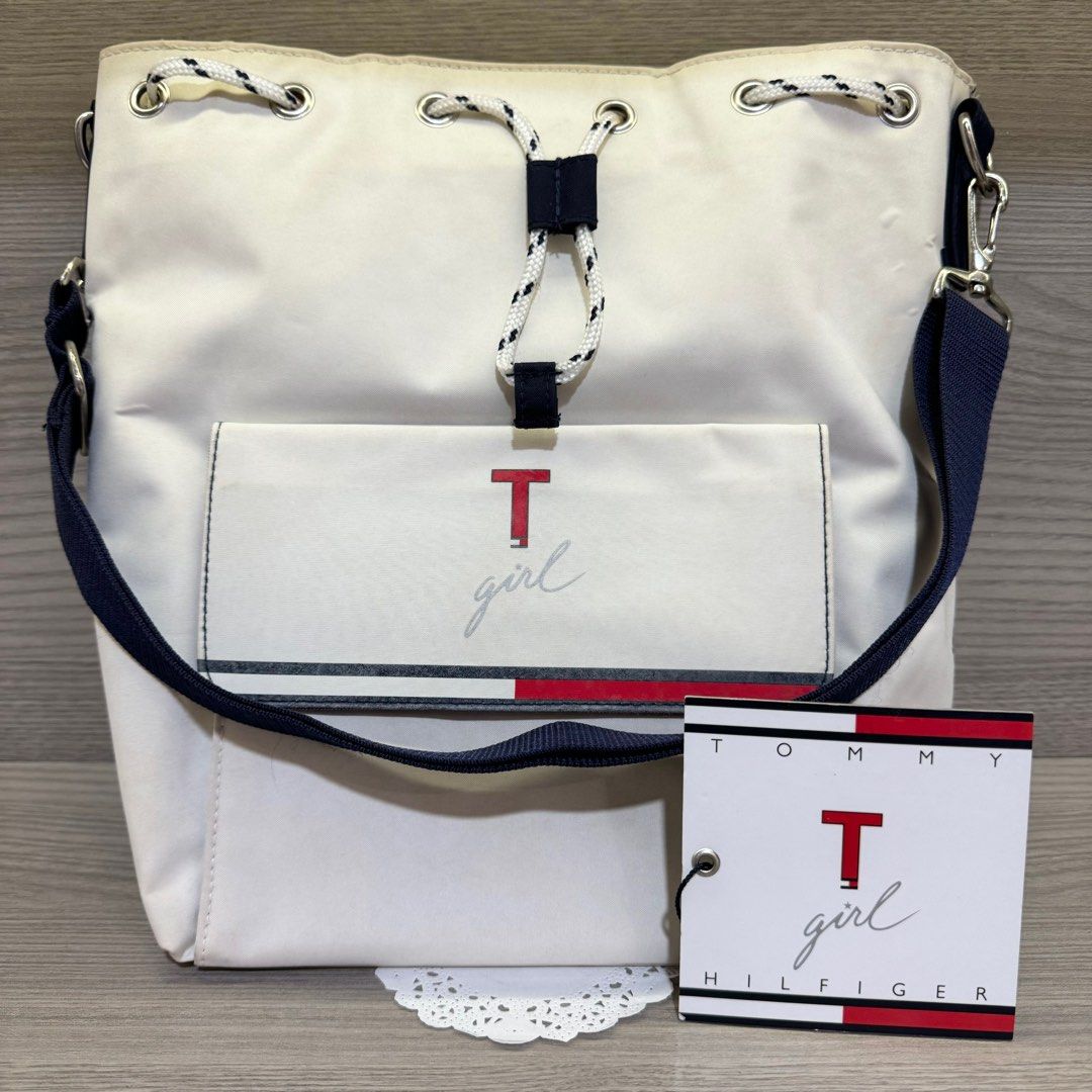 White tommy hilfiger backpack outlet
