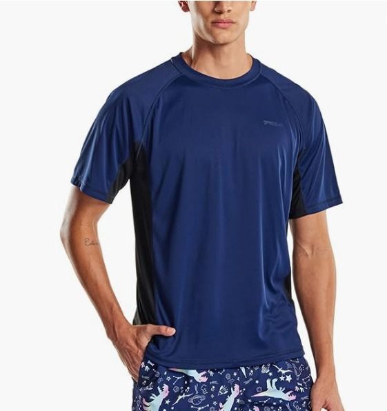 men's swim shirts short sleeve