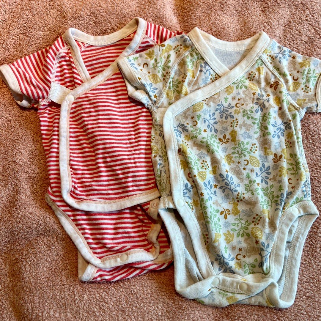 Uniqlo Kimono Style Onesies, Babies Kids, Babies Kids Fashion