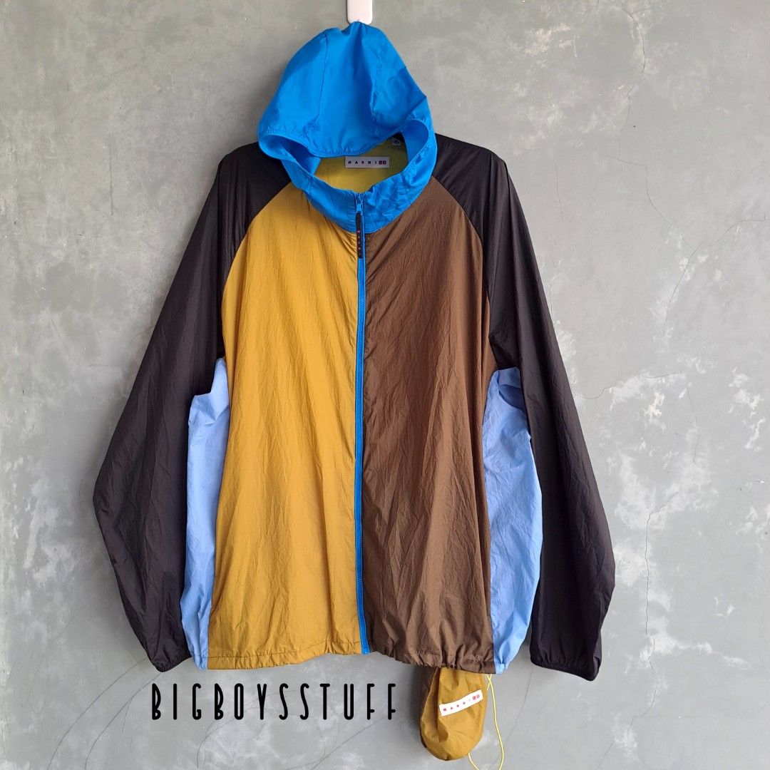 Uniqlo X Marni colour block Pocketable jacket Jaket Big Size jumbo NOT Have a good time carhartt comme des garcons maison martin margiela supreme