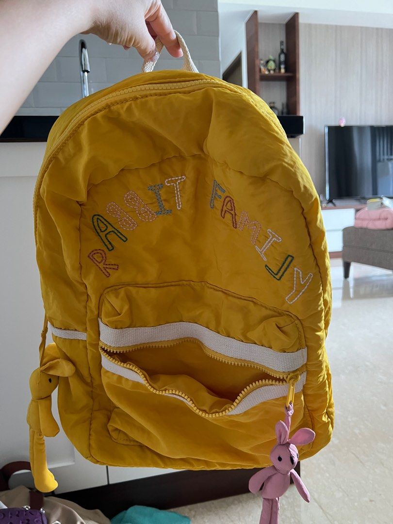 Zara yellow clearance backpack