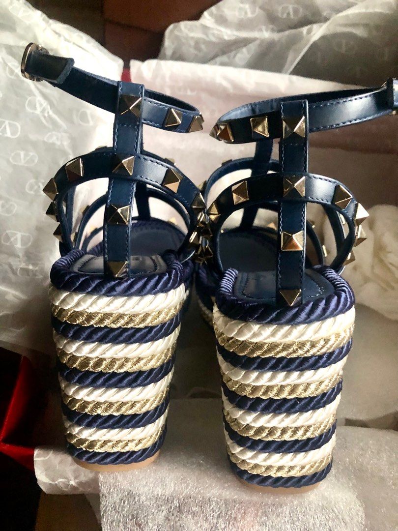 Valentino gold deals rope sandals