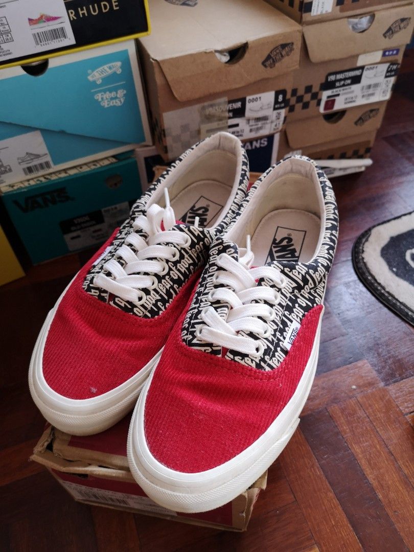 Vans F.O.G era red coduroy