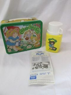 Vintage 1983 Cabbage Patch Kids Metal Lunch Box Thermos by Appalachian Arts