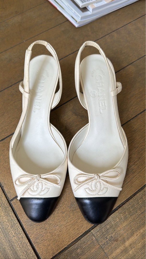 Vintage Chanel Slingback Luxury Sneakers Footwear on Carousell