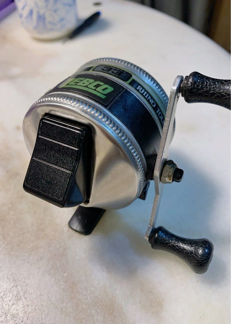 Vintage ZEBCO 33 Rhino Tough Spincast Reel Made in USA, Sports Equipment,  Fishing on Carousell