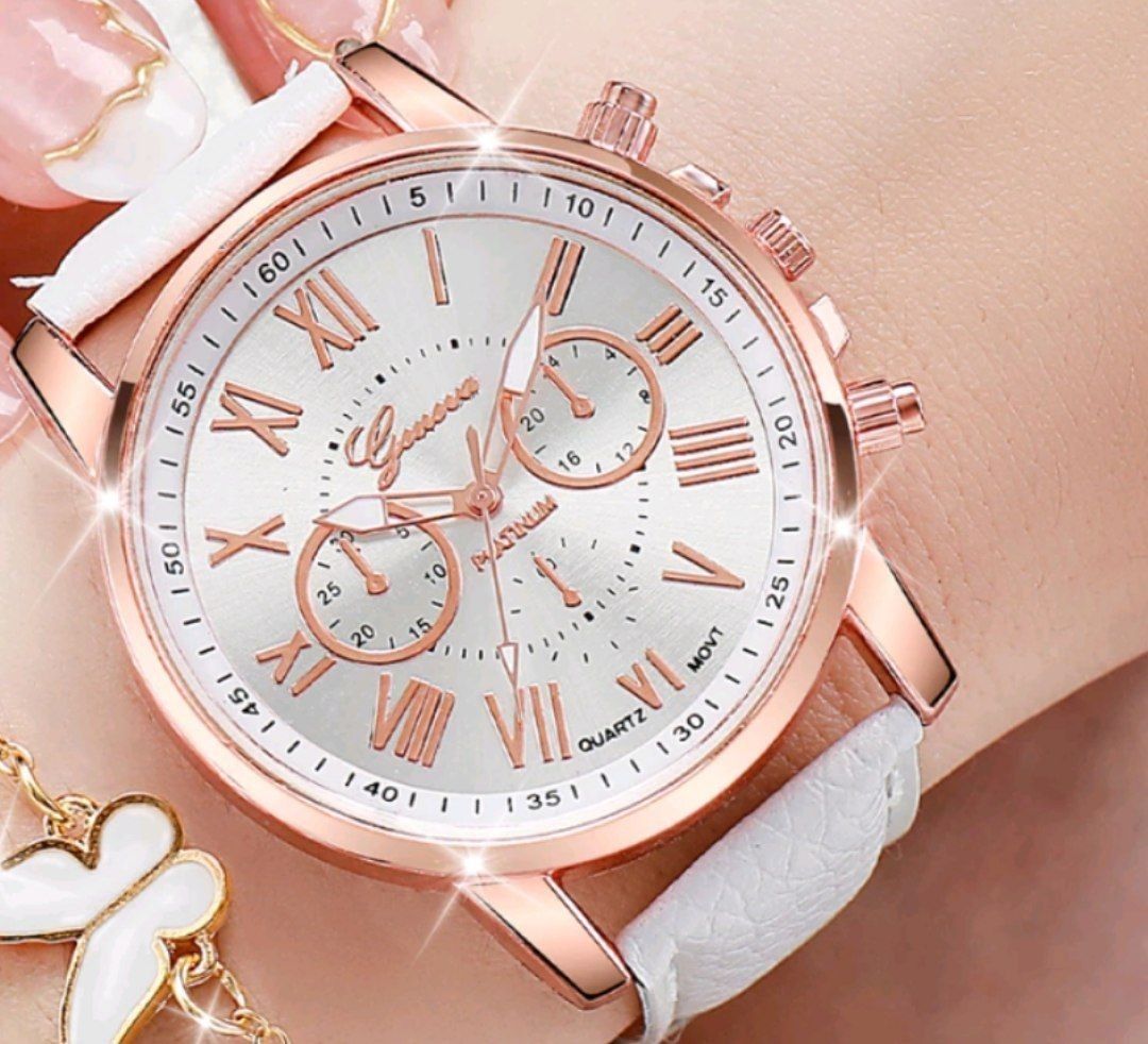 White Rose Gold Watch Women s Fashion Watches Accessories