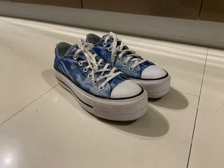 Converse tie dye plateforme discount