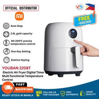 Xiaomi Youban Smart Air Fryer Digital Timer Temperature Control, Oil-Free, Healthy Cooking Airfryer VMI Direct