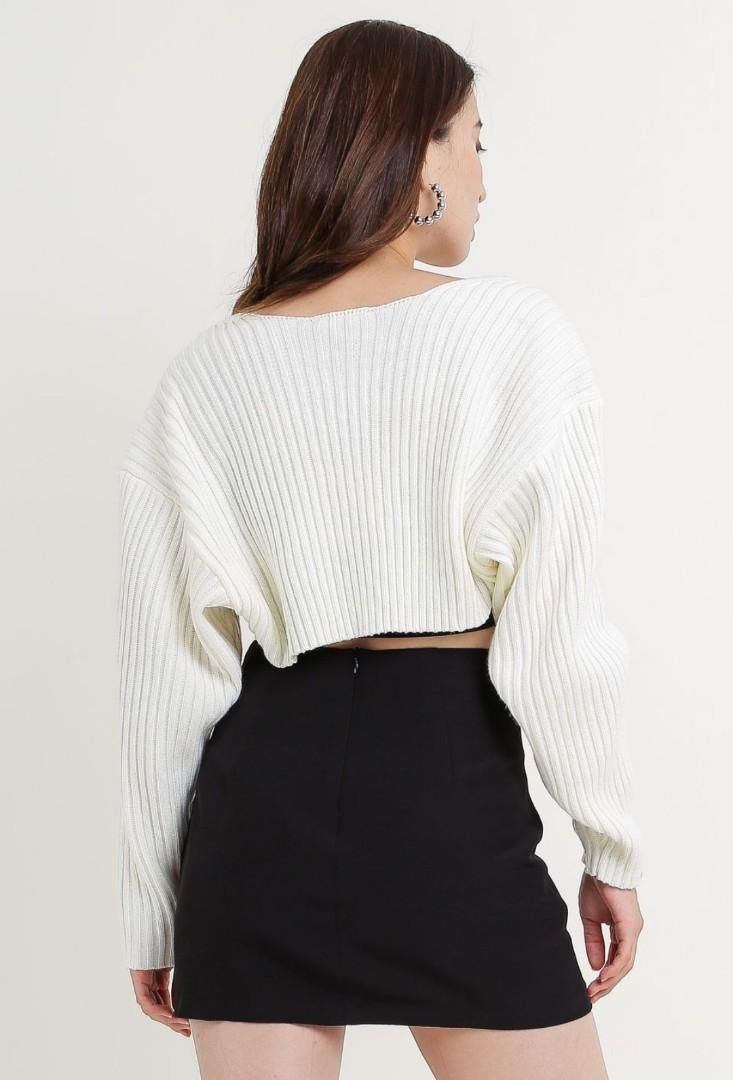 White slouchy cardigan sales