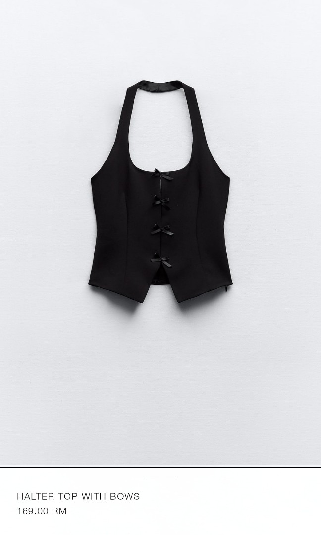 ZARA Halter Halter Tops & Blouses