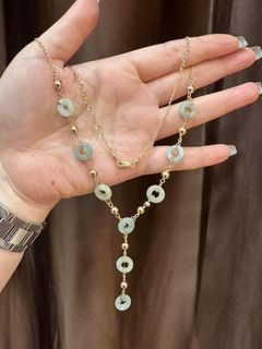10K Gold Jade Necklace ✨✨✨