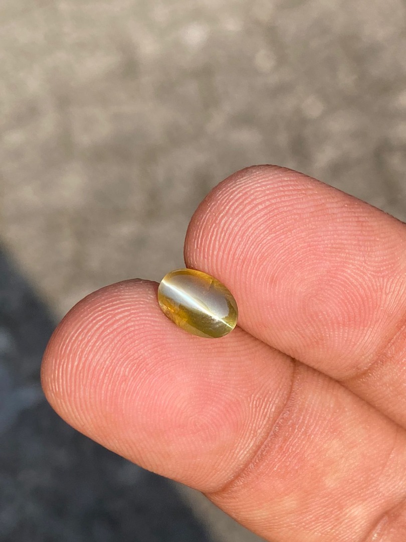 1.89ct Cat s Eye Natural Chrysoberyl Women s Fashion Jewelry