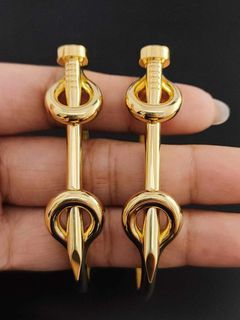 18K Saudi Gold nail bangle