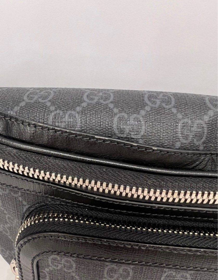 Gg supreme belt bag black best sale