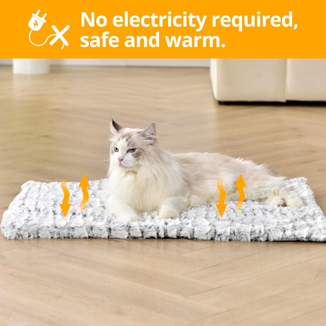 60 x 45 kktckp 60 x 45cm Washable Self Heating Safety Pet Mat Blanket