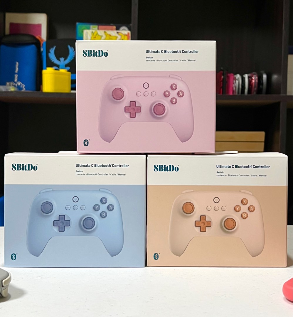 8Bitdo Ultimate C Bluetooth Controller for Switch with 6-axis Motion  Control and Rumble Vibration (Pink)