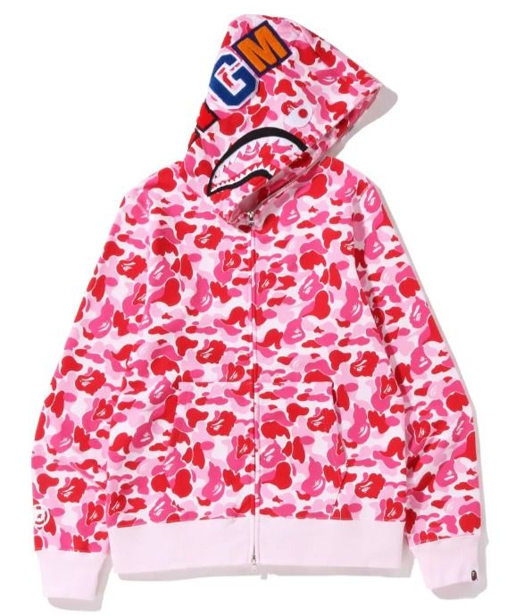 🇯🇵日本代購A BATHING APE ABC CAMO SHARK FULL ZIP HOODIE Bape衛衣