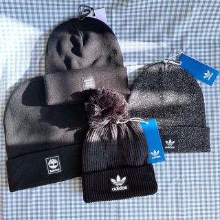 ♡Brand New Authentic♡ Adidas / Herschel Supply Black Beanie in Black ♡ Nike North Face kangol64228596320514110