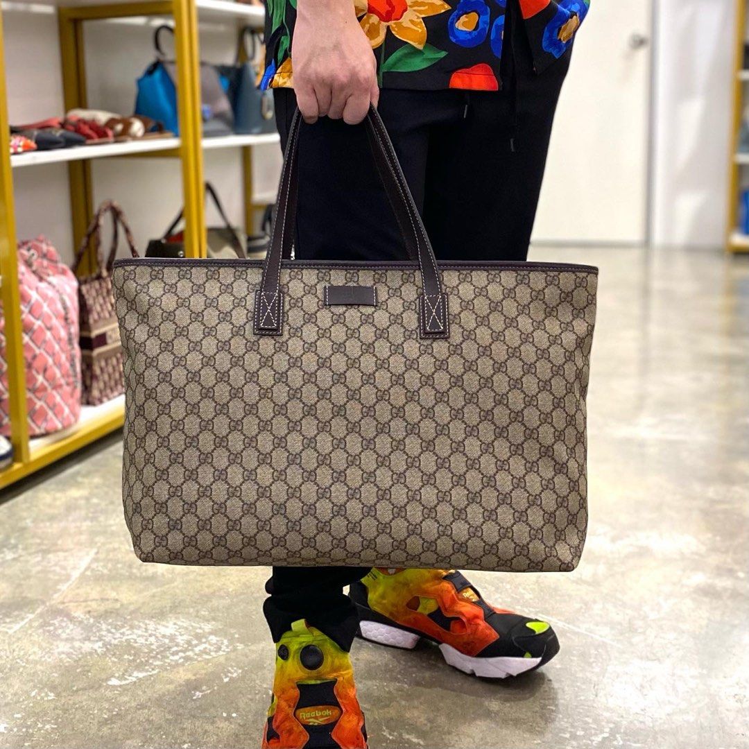 Gucci large gg hot sale supreme canvas tote