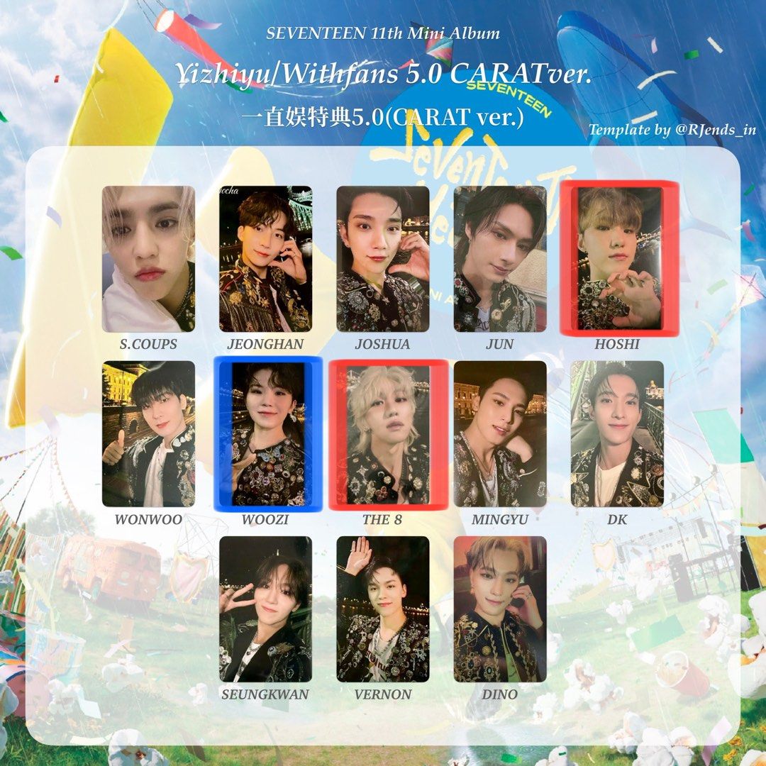 seventeen mini11 一直娯 yizhiyu yzy4.0 13枚 seventeen mini11 一直娯 yizhiyu yzy4.0 13枚 SEVENTEEN 11th
