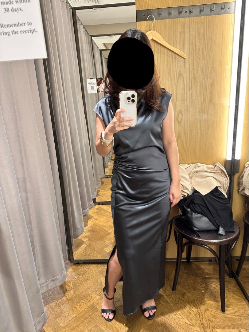 Other stories top satin dress
