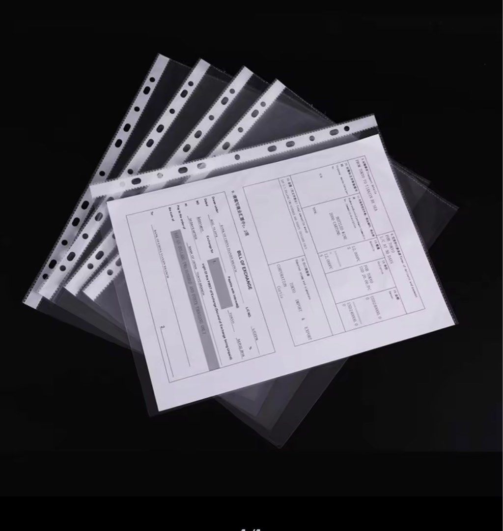 A4 Plastic Sheet Protector THICK 11hole punched sleeve, Hobbies & Toys