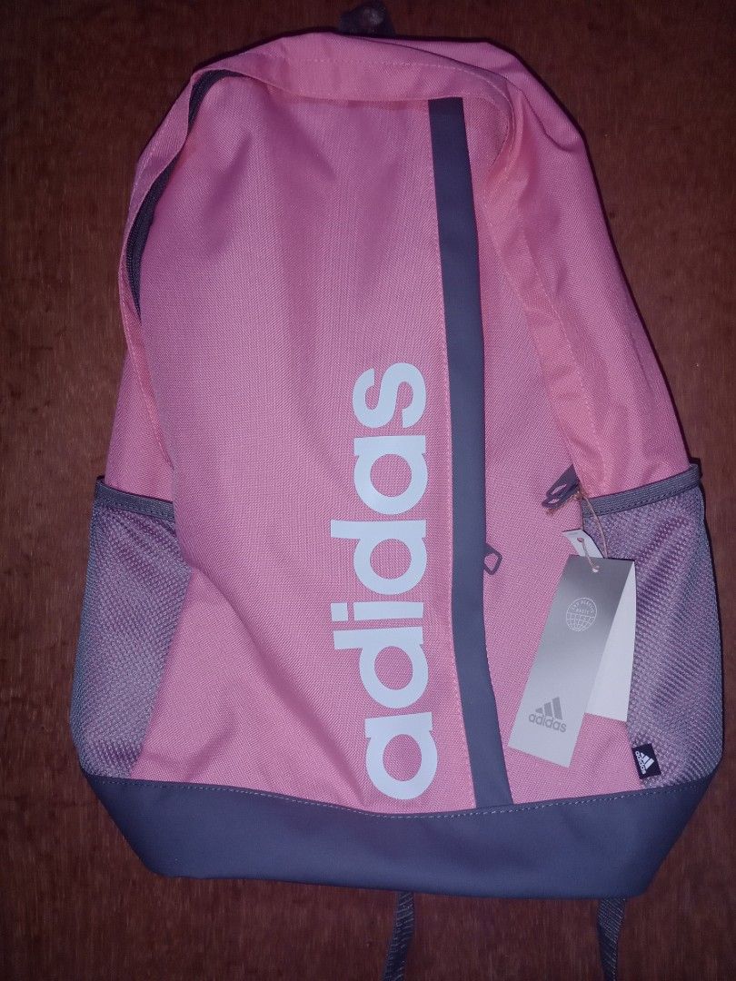 Pink and discount gray adidas backpack