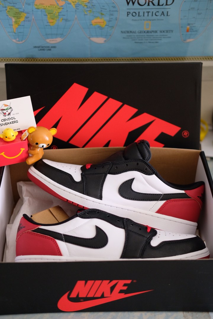 Harga air jordan outlet 1 low black toe