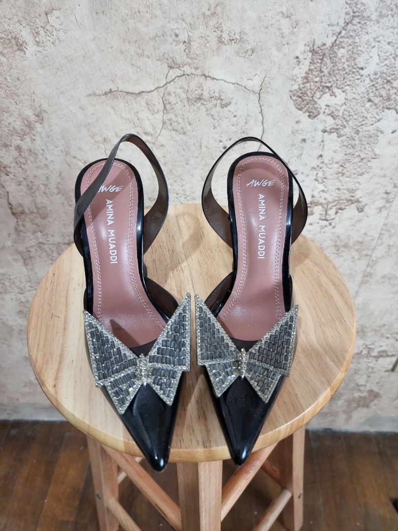 Amina Muaddi x Awge Butterfly Phoenix Heels Women s Fashion