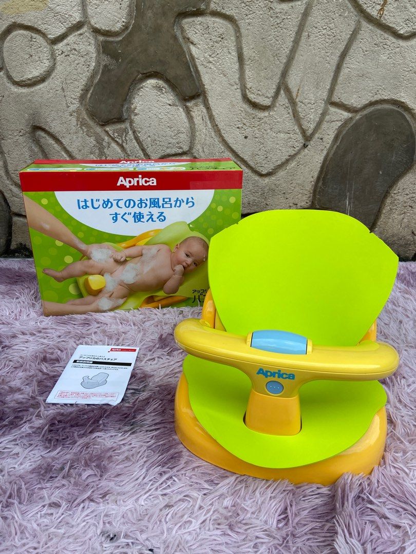 Aprica Bath Chair (Category: Bathtub & Bath Accessories) located in Manila. Submitted by avalanchesonlineshopmainacount (Listing ID 1281626456, Image 1). Description: Demo unit Pullout .