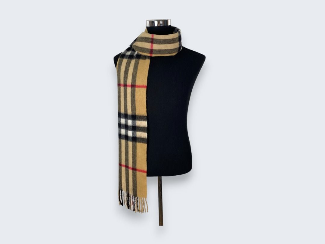Authentic burberry deals cashmere scarf