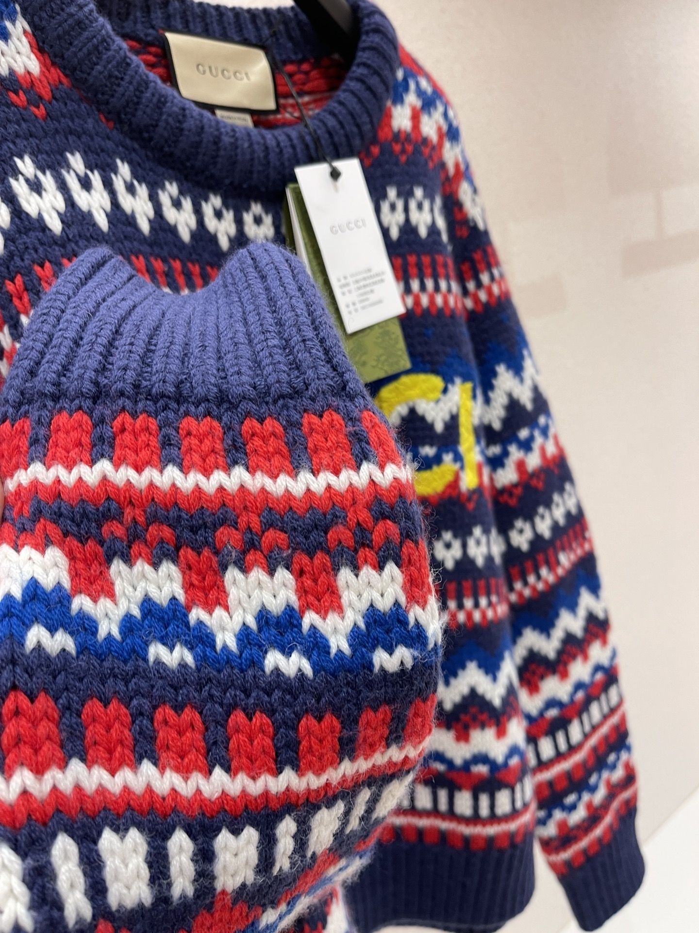 Authentic gucci x christmas Sweater Women s Fashion Tops Other