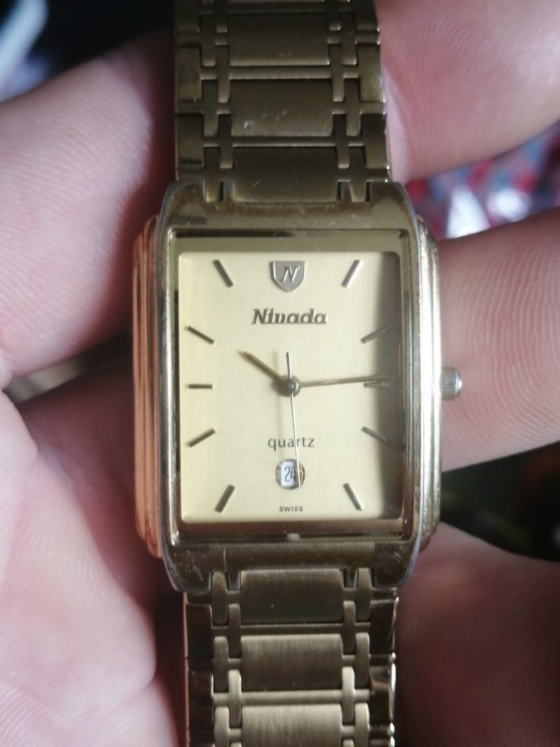 Authentic nivada quartz Swiss unisex watch 25mm by 30mm Men s