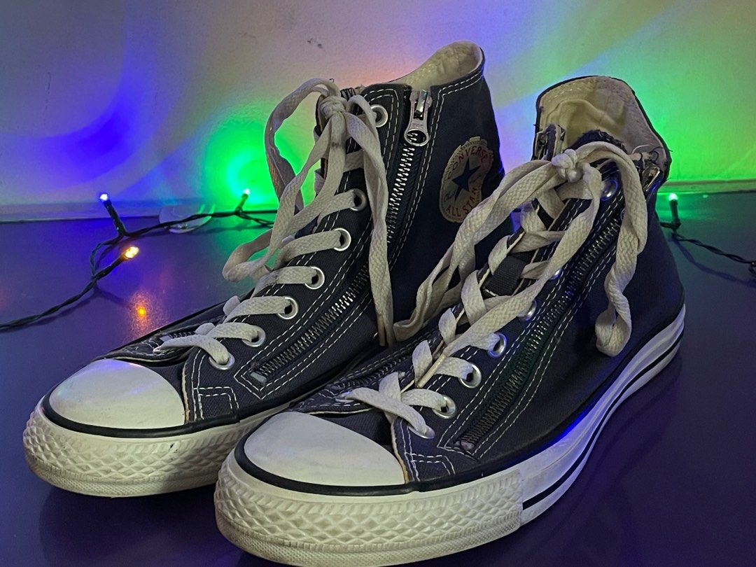 Authentic Vintage Periwinkle Zipper Converse All Stars