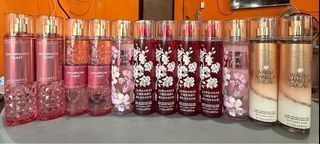 Bath and body works mist, lotion and scented candles