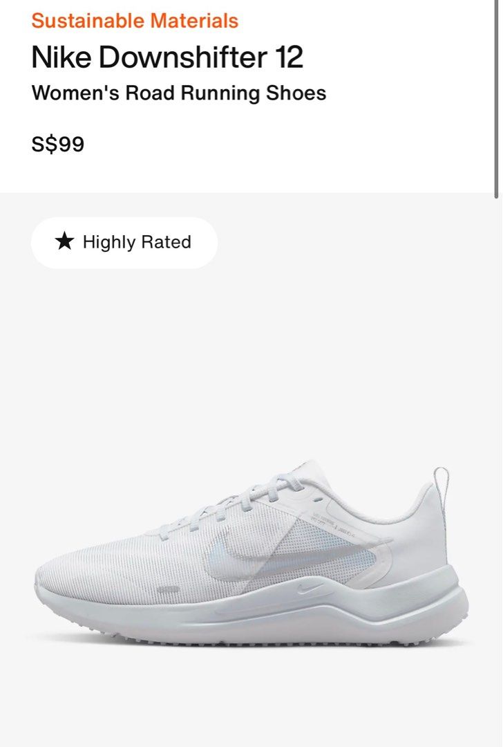 White sales nike downshifter