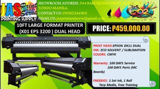 Brand New 10.5ft Dual Head Tarpaulin Printer Sublimation Printer Eco Solvent Printer Large Format Printer DTF Printer