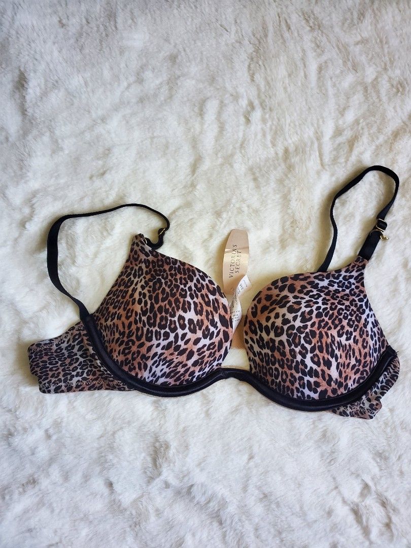 BRANDNEW!! Victoria's Secret Very Sexy Leopard Print Push Up Bra 34A,  Women's Fashion, Undergarments & Loungewear on Carousell