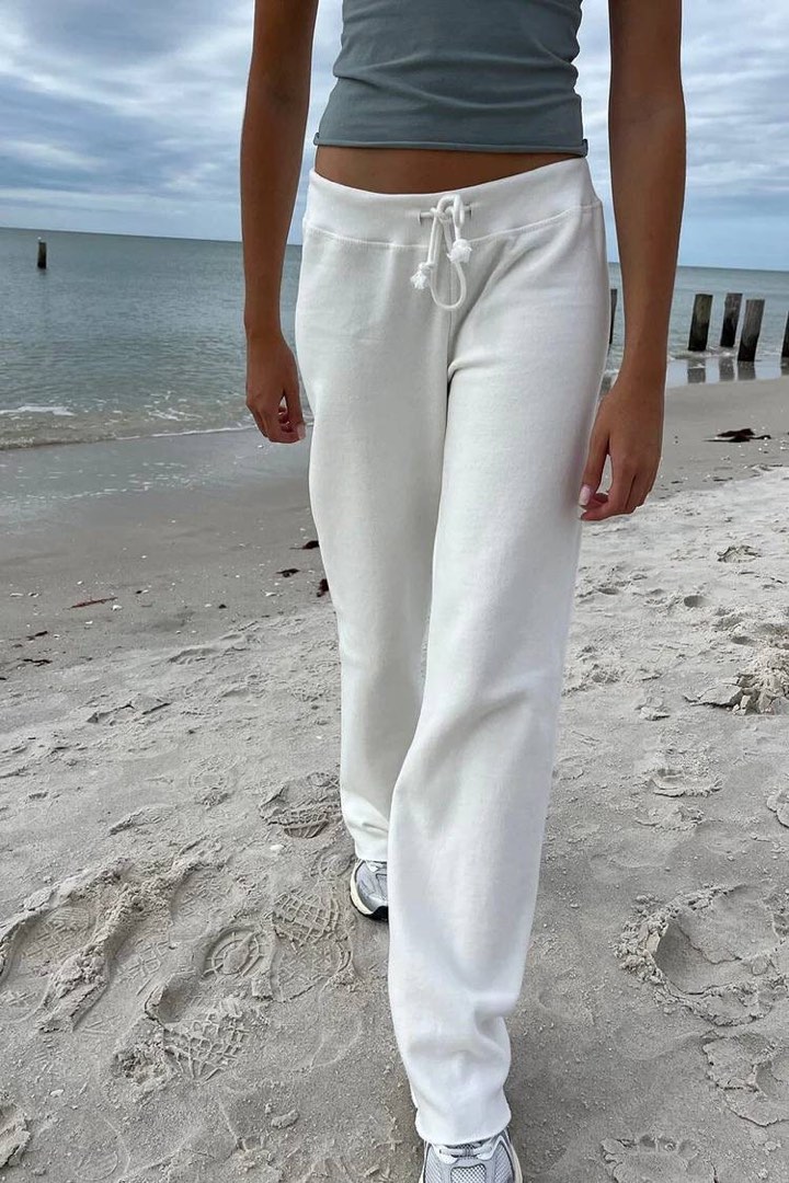 White cotton best sale sweatpants