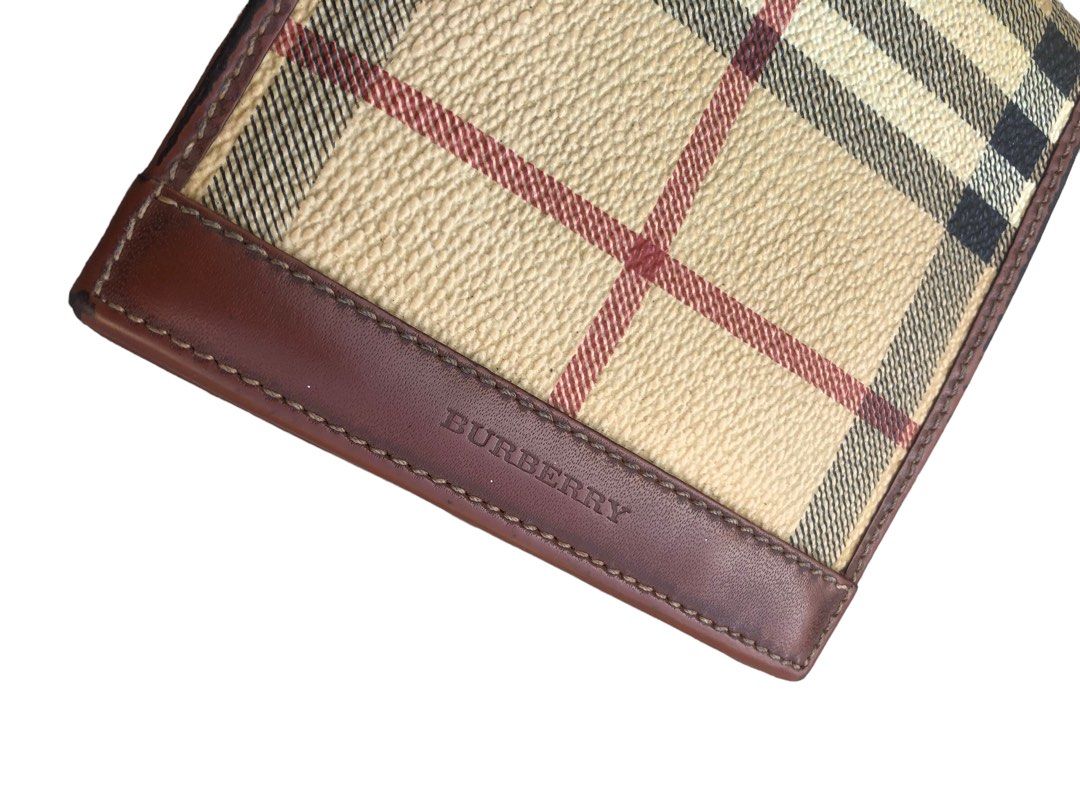 BURBERRY LONDON Nova Check Unisex Bi Fold Wallet Authentic