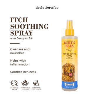 Burt's Bees for Pets Dogs All-Natural Itch Soothing Spray with Honeysuckle | Best Anti-Itch Spray For All Dogs And Puppies With Itchy Skin
