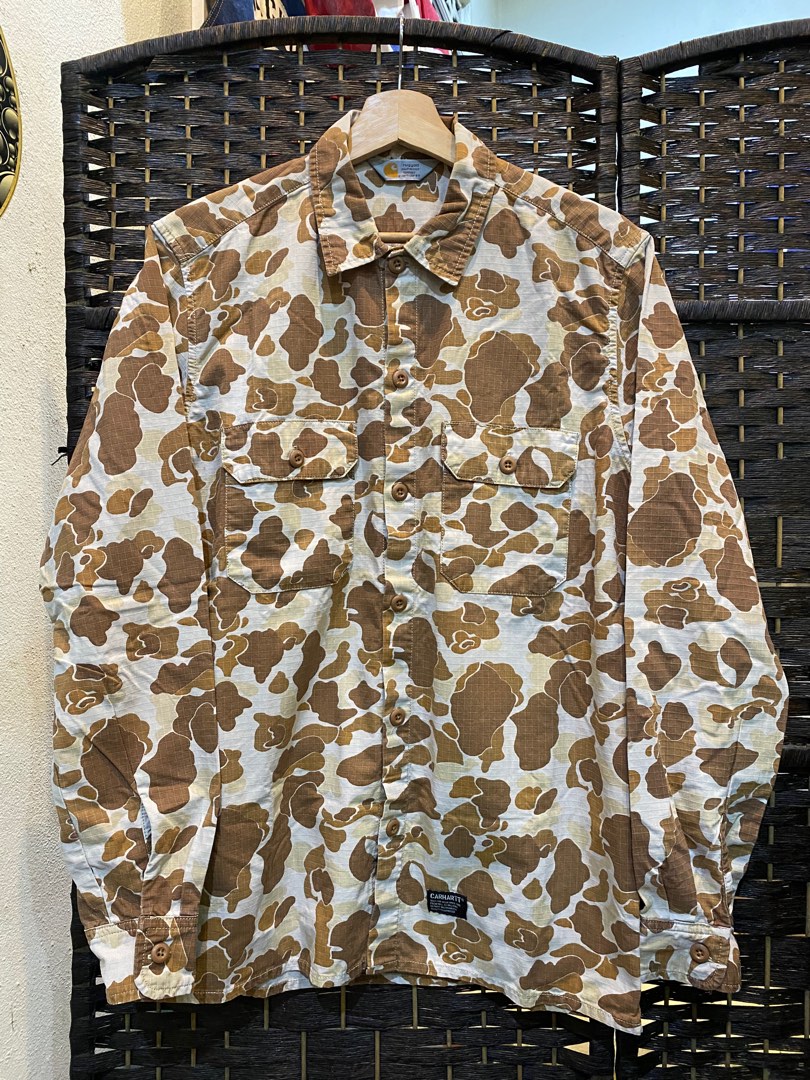 Carhartt Duck Camo Like New Men s Fashion Tops Sets Formal