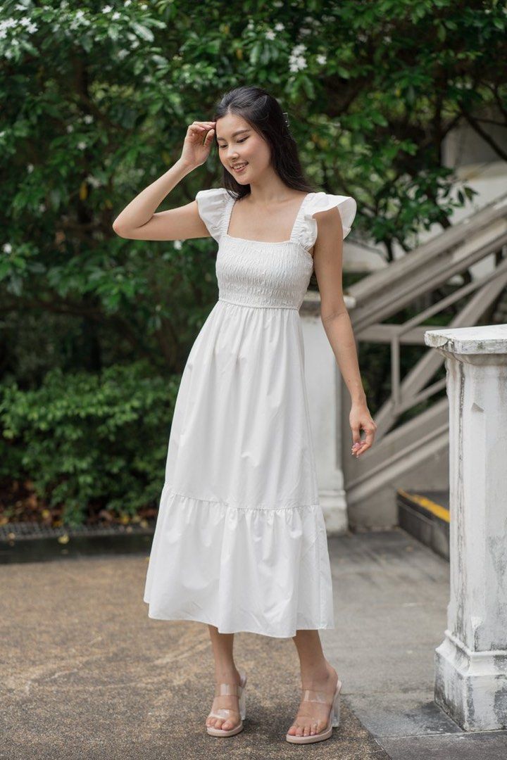White max top dress