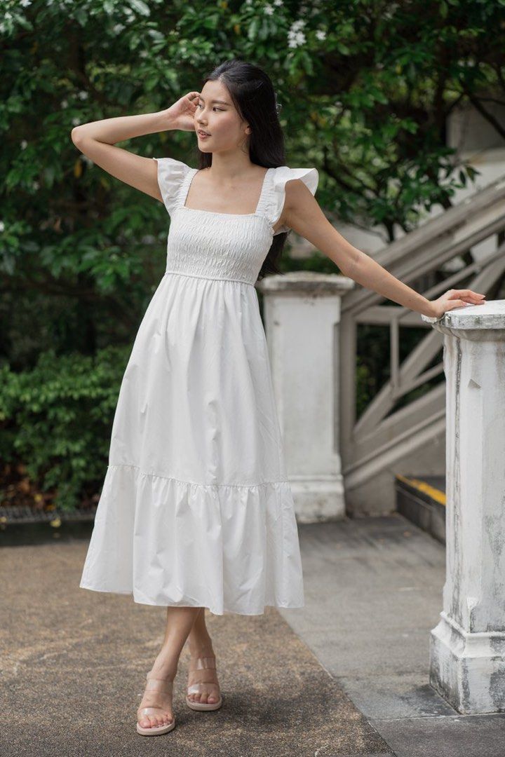 White max top dress