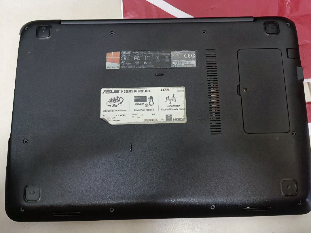 Casing asus a455l top