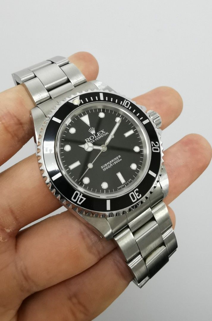 CHEAPEST Tritium Patina Mint Rolex Submariner No Date 2 liner 14060 watch only